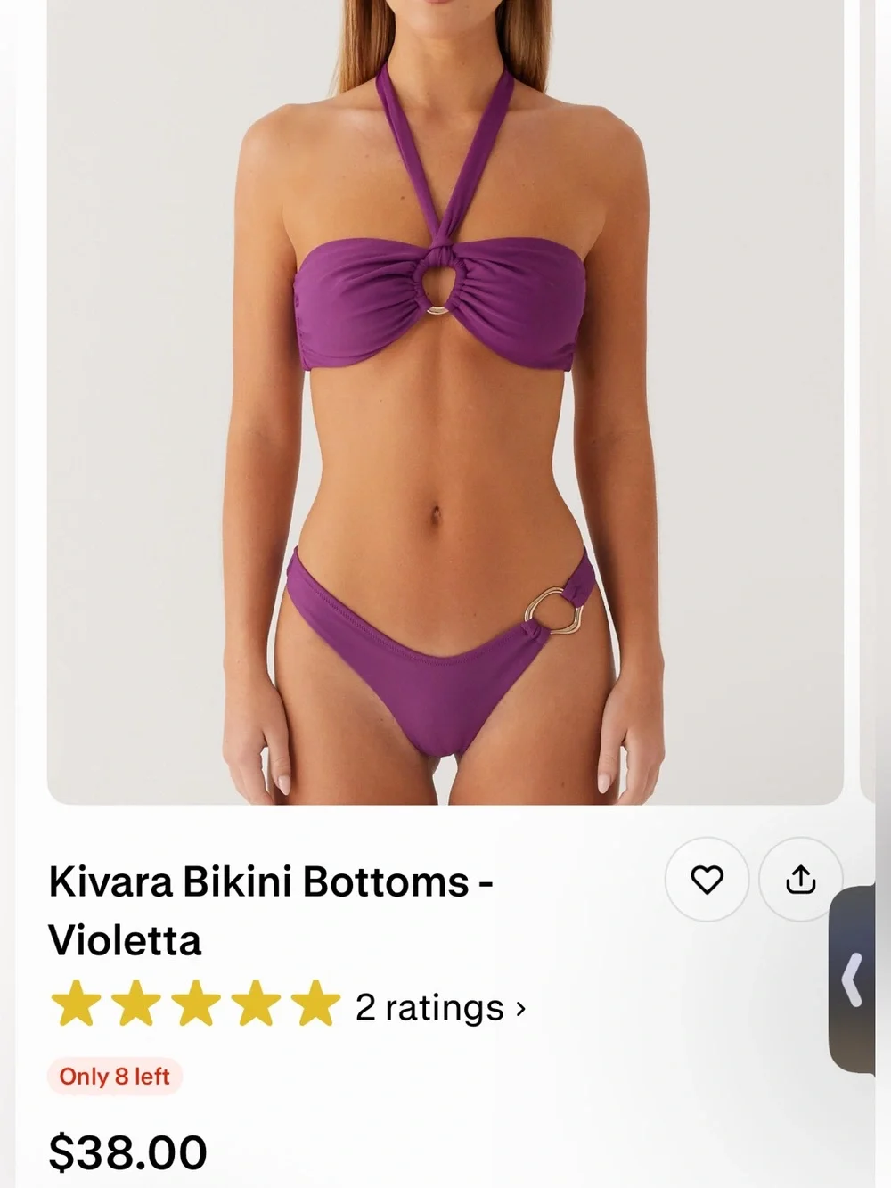 Peppermayo Women’s Kivara Bikini Bottoms - Violetta